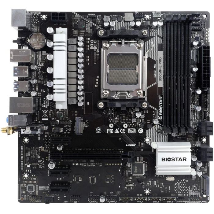 BIOSTAR B650MP-E PRO B650.AM5.mATX.DDR5 - Placa Base para AMD AM5 con DDR5 0 BIOSTAR B650MP-E PRO B650.AM5.mATX.DDR5 - Placa Base para AMD AM5 con DDR5 0