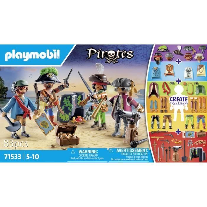 PLAYMOBIL 71533 Mis Figuras: Piratas 2