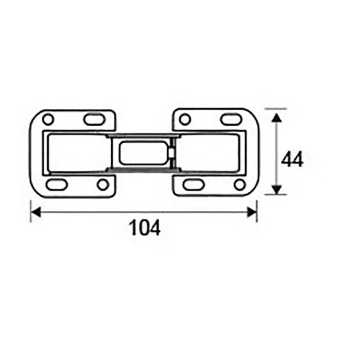 Edm Bisagra Cazoleta Sobreponer Blister BC10 Zn 104x44mm con Tornillos 2 Edm Bisagra Cazoleta Sobreponer Blister BC10 Zn 104x44mm con Tornillos 2