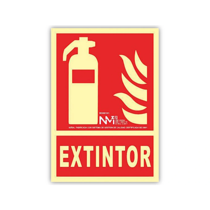 Normaluz Cartel Extintor Clase B PVC 0,7mm 21x30cm 1