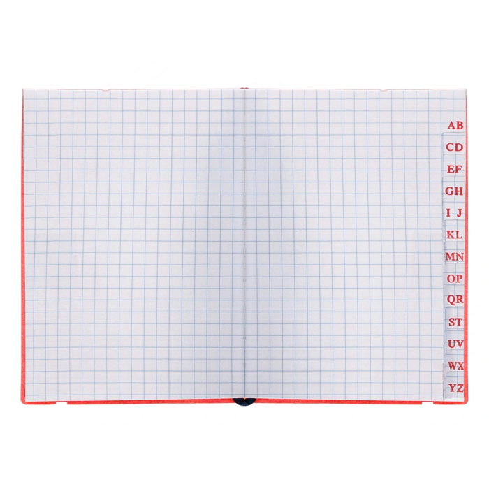 Liderpapel Libreta Similpiel A7 120 Hojas 70gr Cuadriculada Rojo 6