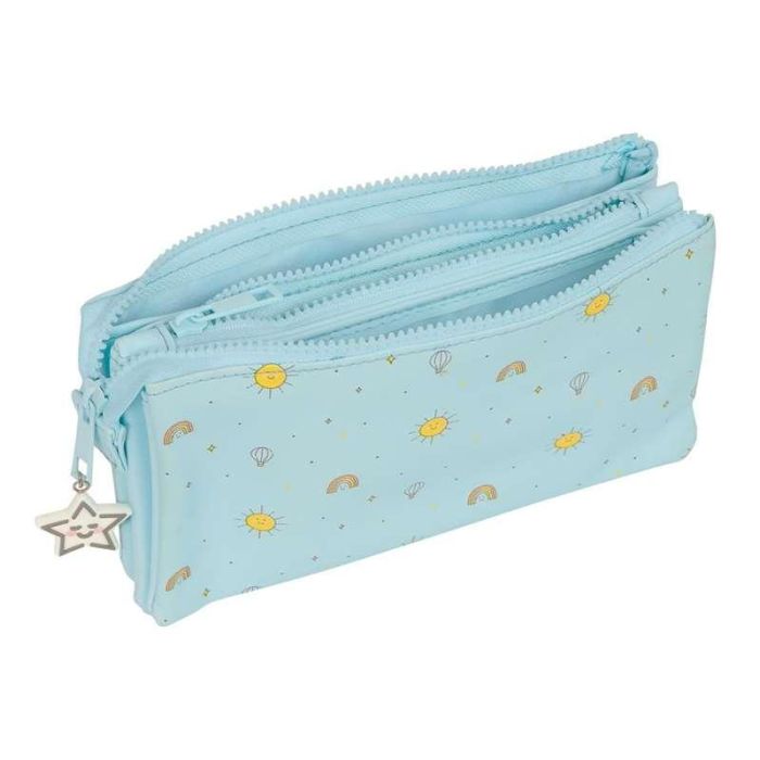Portatodo Triple Mickey Mouse Clubhouse Baby Azul claro 22 x 12 x 3 cm 2 Portatodo Triple Mickey Mouse Clubhouse Baby Azul claro 22 x 12 x 3 cm 2