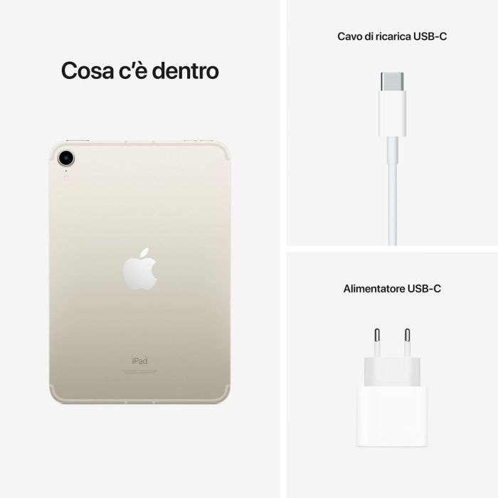 Tablet Apple MK8C3TY/A A15 starlight Beige Plata 64 GB 4 GB RAM 20 Tablet Apple MK8C3TY/A A15 starlight Beige Plata 64 GB 4 GB RAM 20