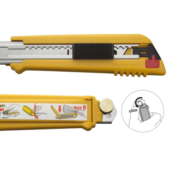 Cúter Olfa 18 X 0,5 MM Negro Rojo 18 mm 2 Cúter Olfa 18 X 0,5 MM Negro Rojo 18 mm 2