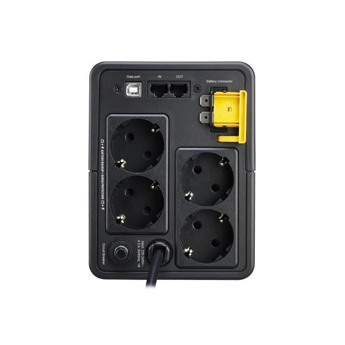 APC BX950MI-GR UPS Línea Interactiva 0.95kVA 520W 4 Salidas AC Tipo F, Negro 1 APC BX950MI-GR UPS Línea Interactiva 0.95kVA 520W 4 Salidas AC Tipo F, Negro 1