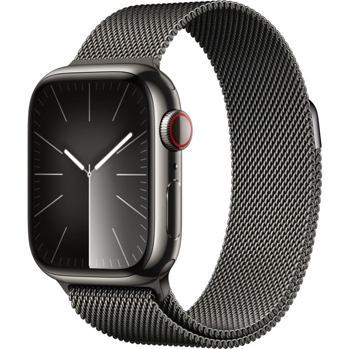 Apple Watch S9 Cellular GPS 41mm Acero Inoxidable Grafito con Correa Milanese Grafito - Pantalla Always-On 64GB