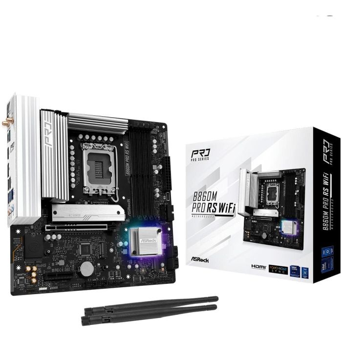 ASRock B860M Pro RS WiFi mATX HDMI/DP DDR5 Placa Base 0 ASRock B860M Pro RS WiFi mATX HDMI/DP DDR5 Placa Base 0