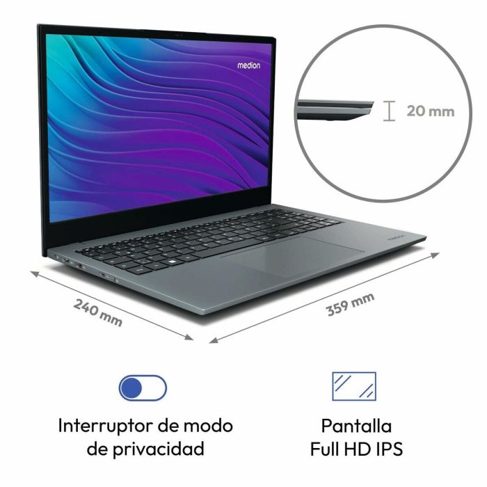 Laptop Medion E15433 15,6" i5-1334U 32 GB RAM 1 TB SSD 1
