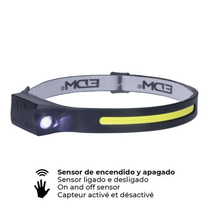 Linterna frontal con sensor recargable 2