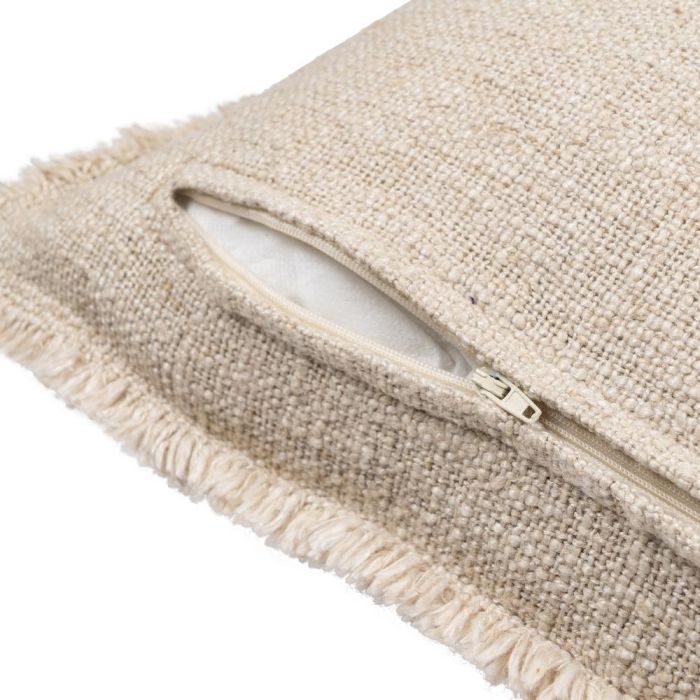 Cojín Flores Beige Oscuro 60 X 40 cm