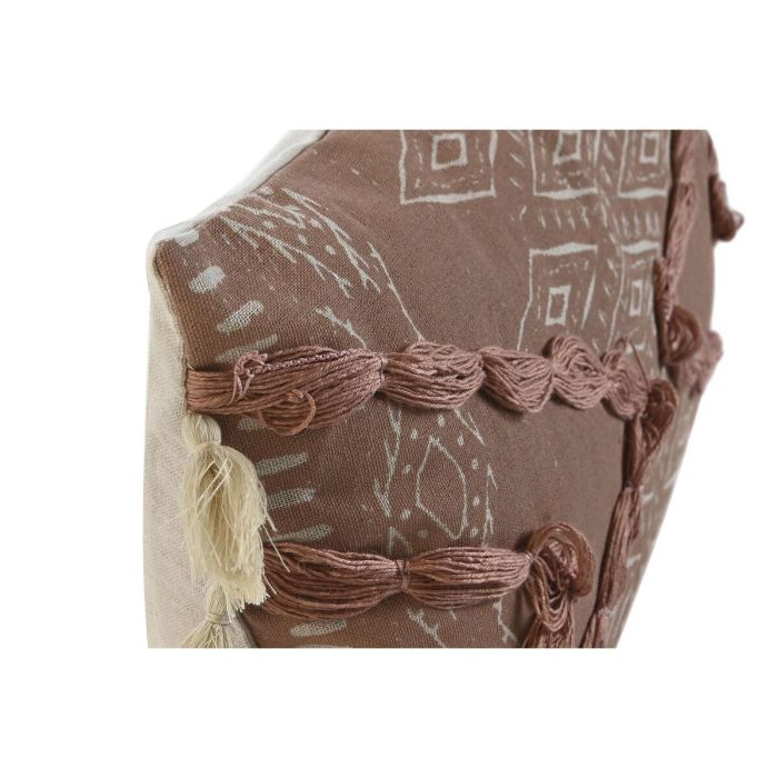 Cojín Home ESPRIT Blanco Terracota Boho 50 x 5 x 30 cm 4