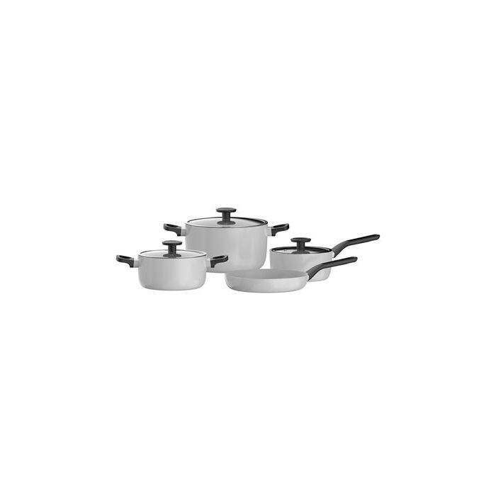 Berghoff Batería de Cocina 7 Piezas Antiadherente, Aluminio Reciclado