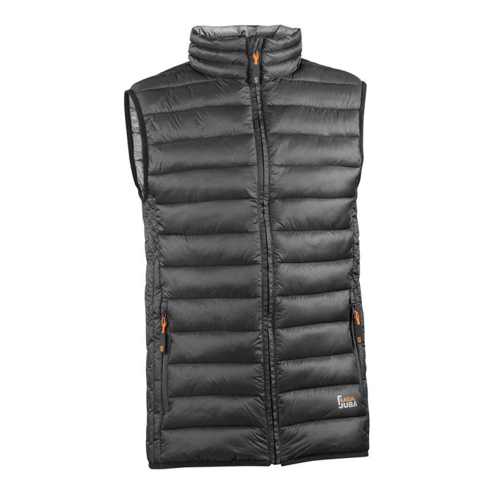 Juba Chaleco acolchado ligero con cierre de cremallera, 2 bolsillos, Negro, Talla 3XL 0 Juba Chaleco acolchado ligero con cierre de cremallera, 2 bolsillos, Negro, Talla 3XL 0