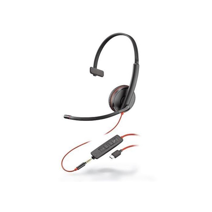 Poly Blackwire 3215 USB-C Auriculares con Cancelación de Ruido y Protección Auditiva Poly Blackwire 3215 USB-C Auriculares con Cancelación de Ruido y Protección Auditiva