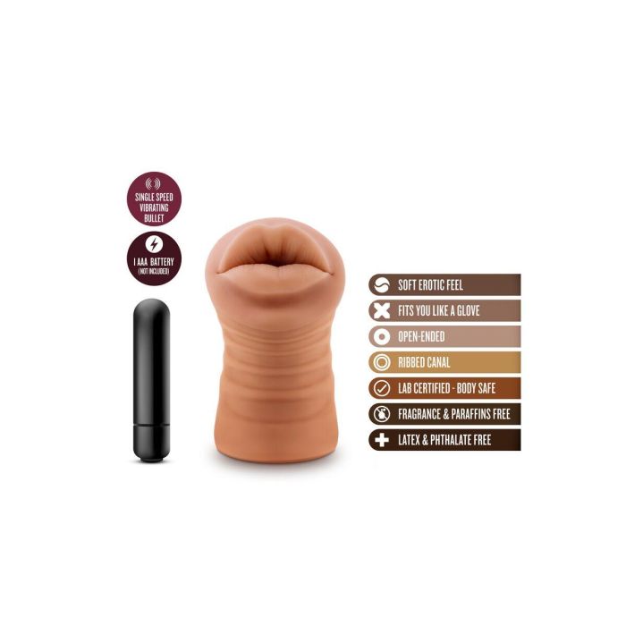 Masturbador Masculino Blush Isabella Marrón 5 Masturbador Masculino Blush Isabella Marrón 5