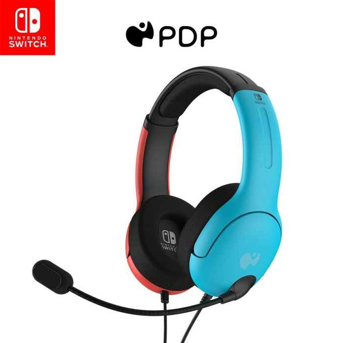 PDP LVL40 Auricular gaming con micrófono flexible y cancelación de ruido, altavoces 40mm, ligero y cómodo para Nintendo Switch azul/rojo 23 PDP LVL40 Auricular gaming con micrófono flexible y cancelación de ruido, altavoces 40mm, ligero y cómodo para Nintendo Switch azul/rojo 23
