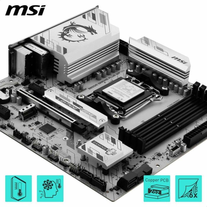 Placa Base MSI B850M GAMING PLUS WIFI6E AMD AM5 AMD 10 Placa Base MSI B850M GAMING PLUS WIFI6E AMD AM5 AMD 10