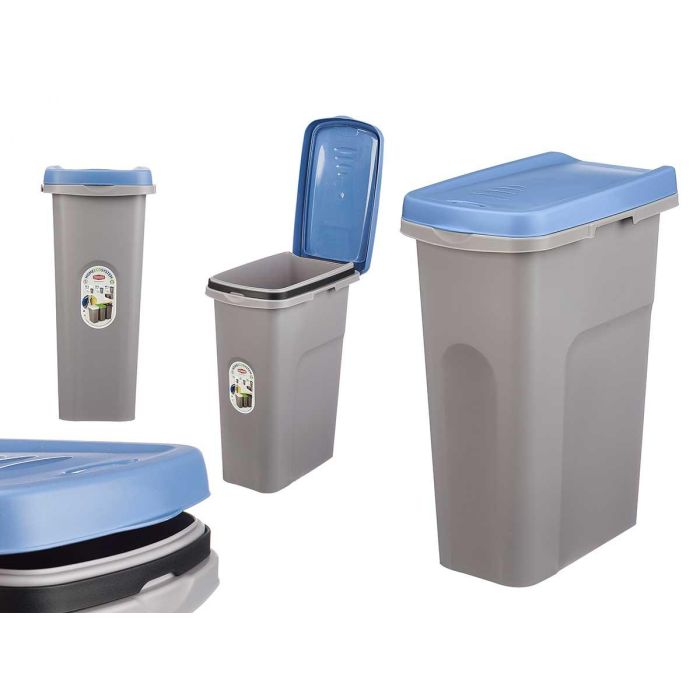 Papelera Con Sujecion Bolsa 25L Azul Stefanplast 24X51CM (6 Unidades) Papelera Con Sujecion Bolsa 25L Azul Stefanplast 24X51CM (6 Unidades)