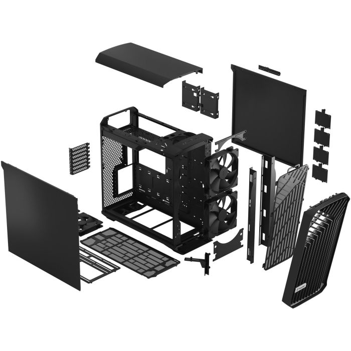 Fractal Design Torrent Black Solid - Torre PC EATX/ATX/microATX/ITX Gaming con panel sólido 14