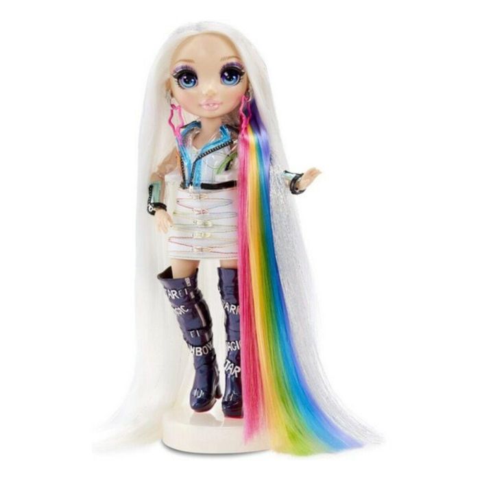 Rainbow High Estudio de Peluquería 5 en 1 Amaya Raine con Muñeca Maniquí Articulada, Colorantes y Accesorios para Peinar 5