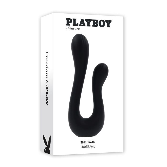 Vibrador Punto G Playboy The Swan Negro 1 Vibrador Punto G Playboy The Swan Negro 1