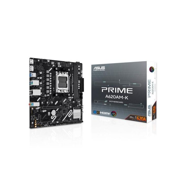 Asus PRIME A620AM-K 90MB1GX0-M0EAY0 Placa Base AMD AM5 DDR5 128GB DisplayPort HDMI Micro ATX para PC 2 Asus PRIME A620AM-K 90MB1GX0-M0EAY0 Placa Base AMD AM5 DDR5 128GB DisplayPort HDMI Micro ATX para PC 2