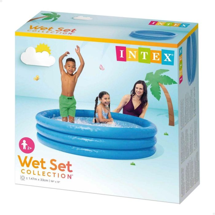 Piscina Hinchable para Niños Intex Azul Aros 330 L 147 x 33 cm (6 Unidades) 1