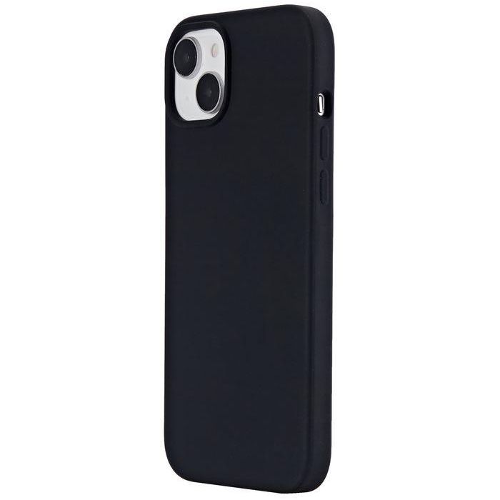eSTUFF INFINITE ROME Funda Magnética de Silicona para iPhone 15 Plus - Negra - 81% material reciclado 3