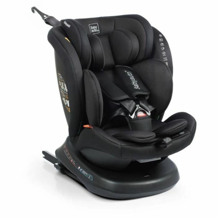 Babyauto Silla de Coche RODIA BAB8435593703359 Grupo 0/1/2/3 I-Size Plus 40-150 cm Isofix Giratoria Reclinable Reductor Negro 5