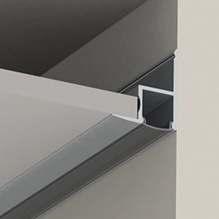 Greenice Perfil Aluminio para Tira LED Instalación Techos Difusor Opal 1 Metro 1