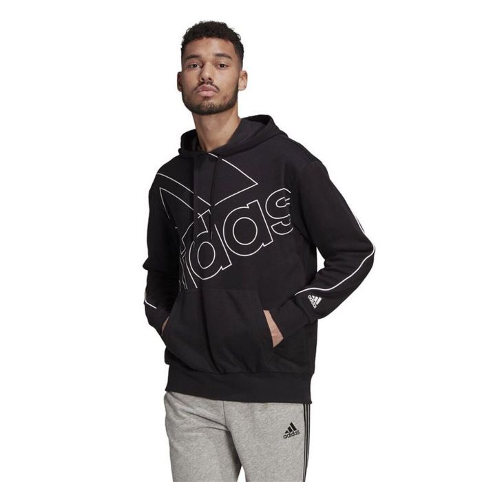 Sudadera con Capucha Hombre Adidas GK9369 Negro