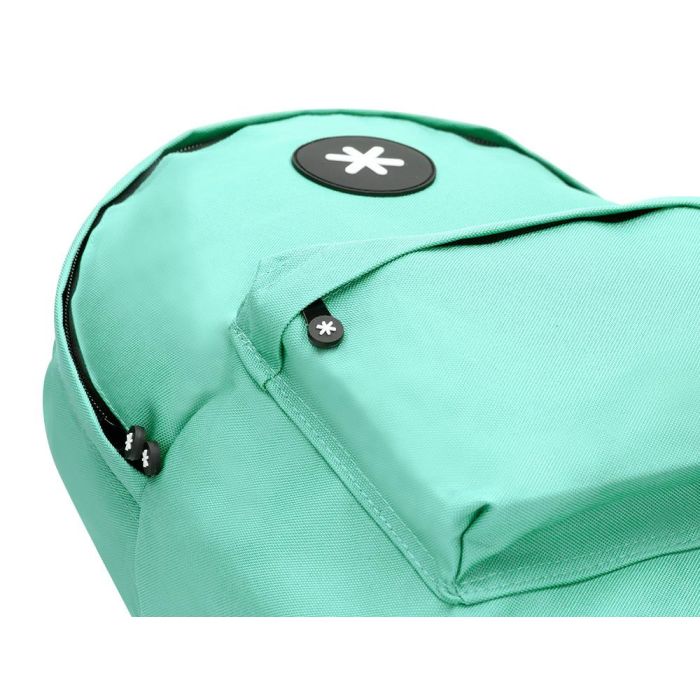 Cartera Antartik Mochila Con Asa Y Bolsillos Con Cremallera Color Verde Menta 310x160x410 mm 8