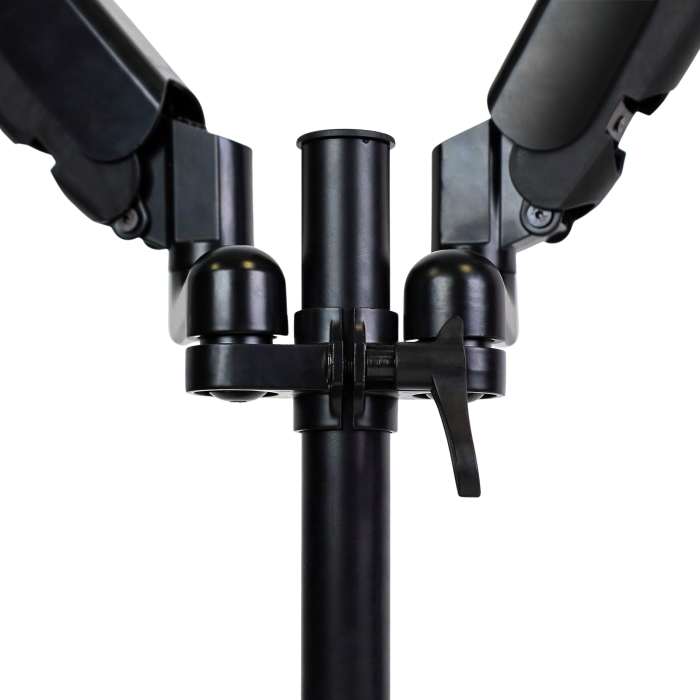 Phoenix technologies Brazo Articulado Doble Soporte Monitor Ajustable con Amortiguador de Gas, Doble Fijación, VESA 75/100mm