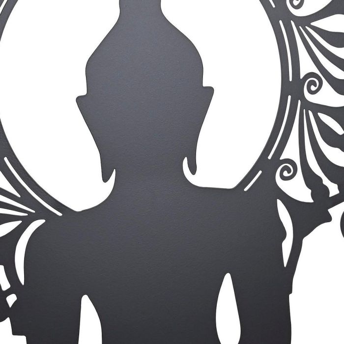 Decoracion Pared Oriental DKD Home Decor Negro Blanco 1 x 60 x 60 cm (2 Unidades) 1