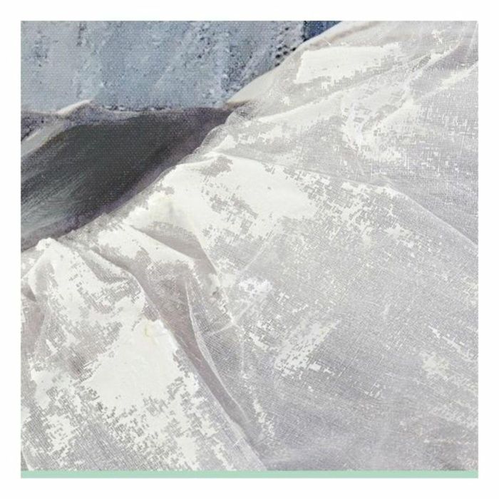 Cuadro DKD Home Decor Lienzo Gris Azul Madera Blanco (100 x 3 x 100 cm) (2 Unidades) 2