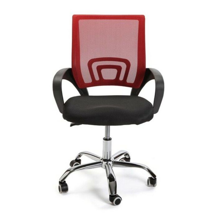 Sillón de Oficina Versa Negro Rojo Multicolor 51 x 58 cm 4