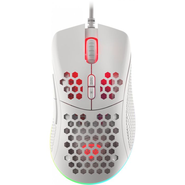 GENESIS Krypton 555 Ratón Gaming Óptico Ultraligero 8000 DPI, 7 Botones Programables, RGB, Ergonómico, USB, Blanco 0 GENESIS Krypton 555 Ratón Gaming Óptico Ultraligero 8000 DPI, 7 Botones Programables, RGB, Ergonómico, USB, Blanco 0