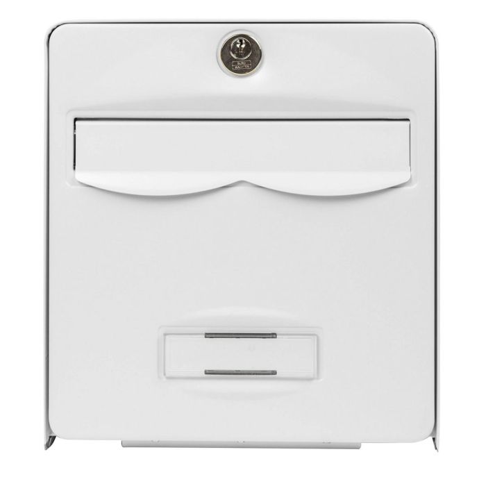 BURG WACHTER Buzón Balthazar de acero galvanizado prelacado, 1 puerta, Blanco. Protección anticorrosión, antirrobo (22kg) y pintura resistente. BURG WACHTER Buzón Balthazar de acero galvanizado prelacado, 1 puerta, Blanco. Protección anticorrosión, antirrobo (22kg) y pintura resistente.
