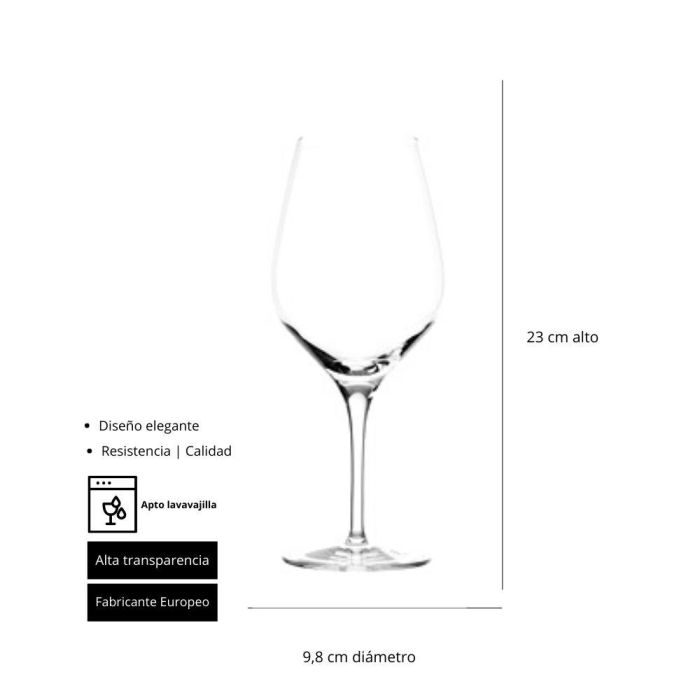 Elba Copa Burdeos H 230 Mm 65 Cl (6 Unidades) 1 Elba Copa Burdeos H 230 Mm 65 Cl (6 Unidades) 1