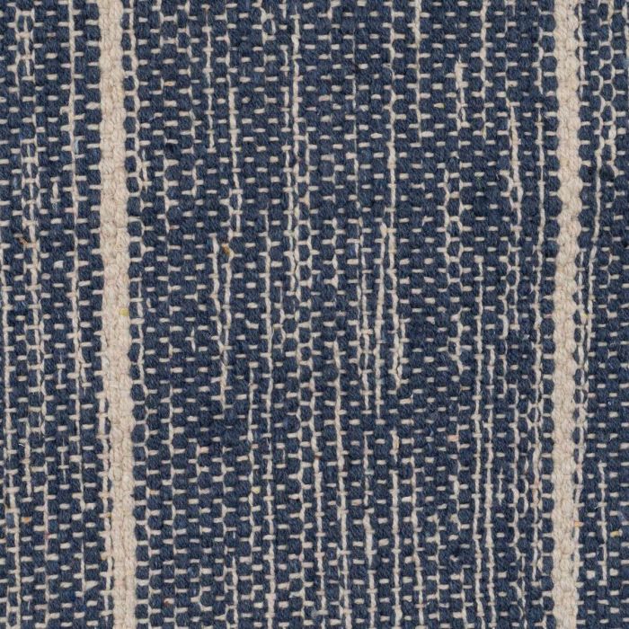 Alfombra Azul Blanco 70 % algodón 30 % Poliéster 80 x 150 cm 3 Alfombra Azul Blanco 70 % algodón 30 % Poliéster 80 x 150 cm 3
