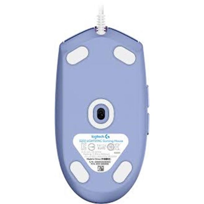 Logitech Ratón Gaming G102 Lightsync Lila - 6 Botones Programables, 8000 PPP, Cable USB 2