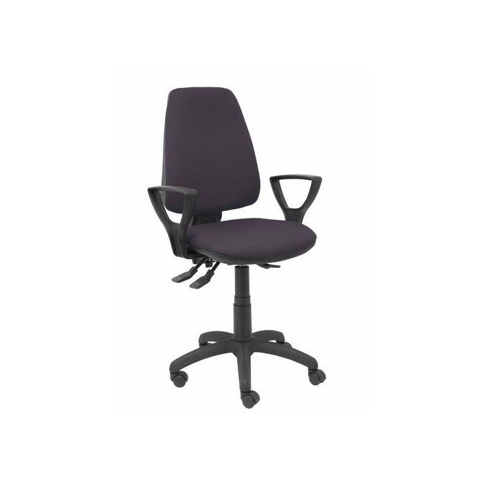 Silla Piqueras Y Crespo Elche S Brazos Fijos Mecanismo Asincro De Doble Maneta Gran Confortabilidad Regulable En Altura Ruedas Nylon Asiento Y Respaldo Tapizado Bali Gris Oscuro
