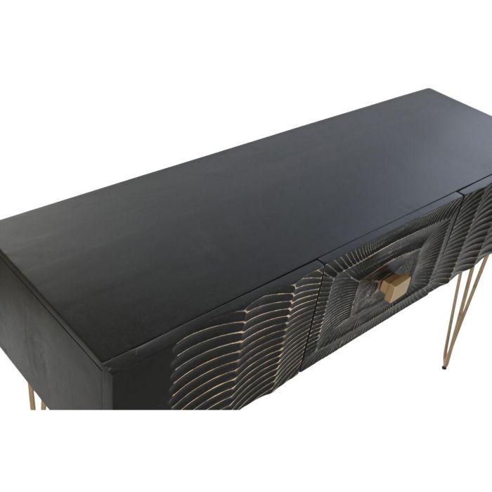 Consola Colonial DKD Home Decor Negro Dorado 38 x 76 x 120 cm 5 Consola Colonial DKD Home Decor Negro Dorado 38 x 76 x 120 cm 5