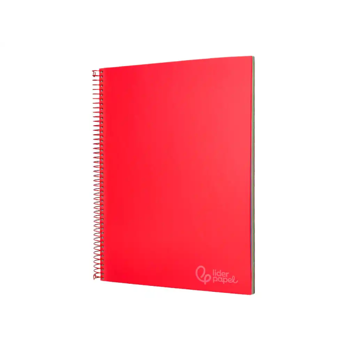 Liderpapel Cuaderno Espiral A4 Micro Jolly Tapa Forrada 140 Hojas Cuadro 5mm Rojo 3
