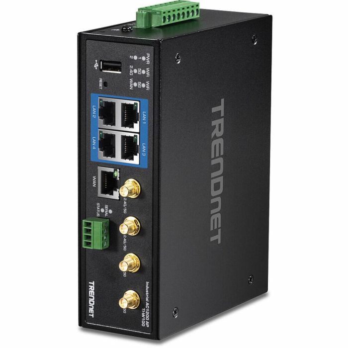 Router Trendnet TI-W100 WiFi 5 5 GHz Negro 2 Router Trendnet TI-W100 WiFi 5 5 GHz Negro 2