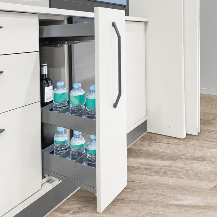 HERRAJES ALK M150/M300 Antracita Módulo Botellero Cocina 3 Bandejas 0 HERRAJES ALK M150/M300 Antracita Módulo Botellero Cocina 3 Bandejas 0