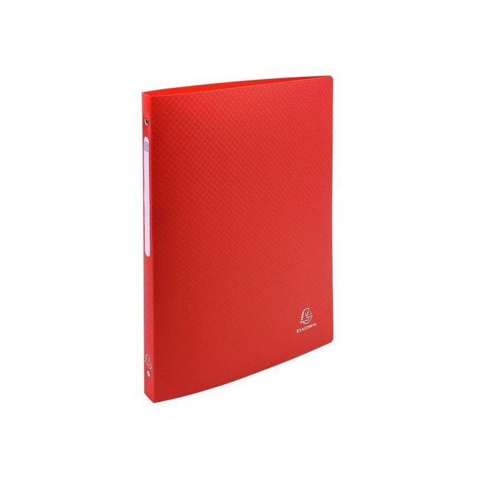 Carpeta De Anillas Exacompta Pp A4 4 An.Redonda 15Mm Rojo