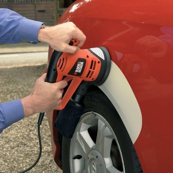 Black + Decker KA191EK Lijadora orbital aleatoria 125mm 480W, velocidad variable, ergonómica, incluye 3 discos abrasivos 4 Black + Decker KA191EK Lijadora orbital aleatoria 125mm 480W, velocidad variable, ergonómica, incluye 3 discos abrasivos 4