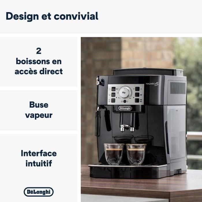 DELONGHI ECAM22.140.B MAGNIFICA Cafetera automática con molinillo - Negro 1 DELONGHI ECAM22.140.B MAGNIFICA Cafetera automática con molinillo - Negro 1