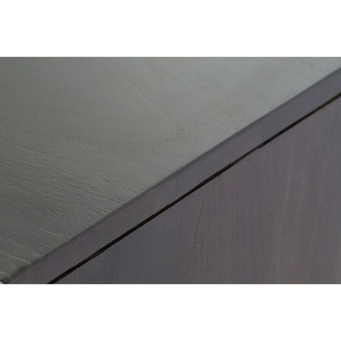 Mueble de TV DKD Home Decor 140 x 40 x 55 cm Negro Metal Acacia 1 Mueble de TV DKD Home Decor 140 x 40 x 55 cm Negro Metal Acacia 1